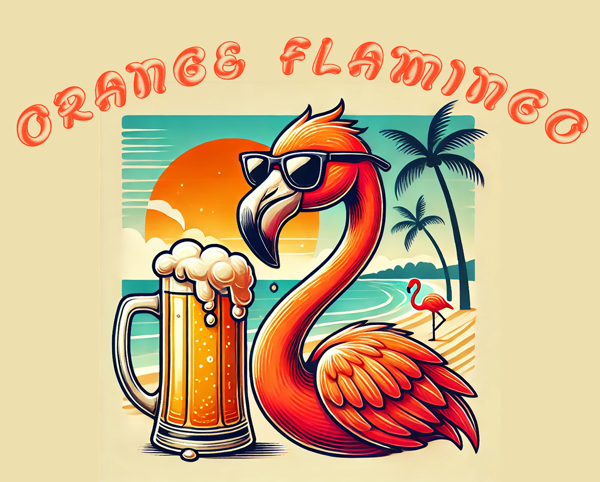 Orange Flamingo